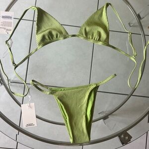 Monday Swimwear | Barbados Top & Bottom - Pear Wide Rib